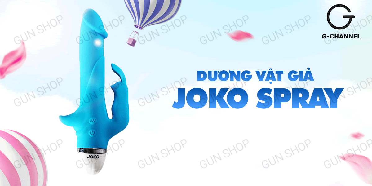 Máy rung dương vật giả đa chế độ Joko Spray pin bền kích thích