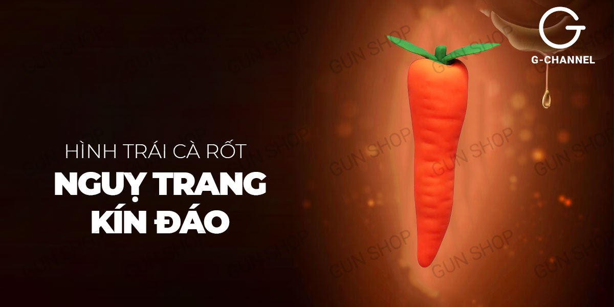 Review Dương vật giả ngụy trang rung đa chế độ hình quả cà rốt - Wistone  tốt nhất