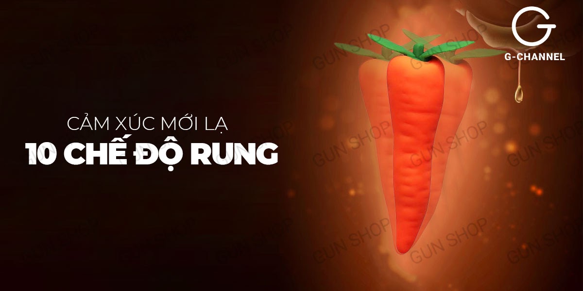 Review Dương vật giả ngụy trang rung đa chế độ hình quả cà rốt - Wistone  tốt nhất
