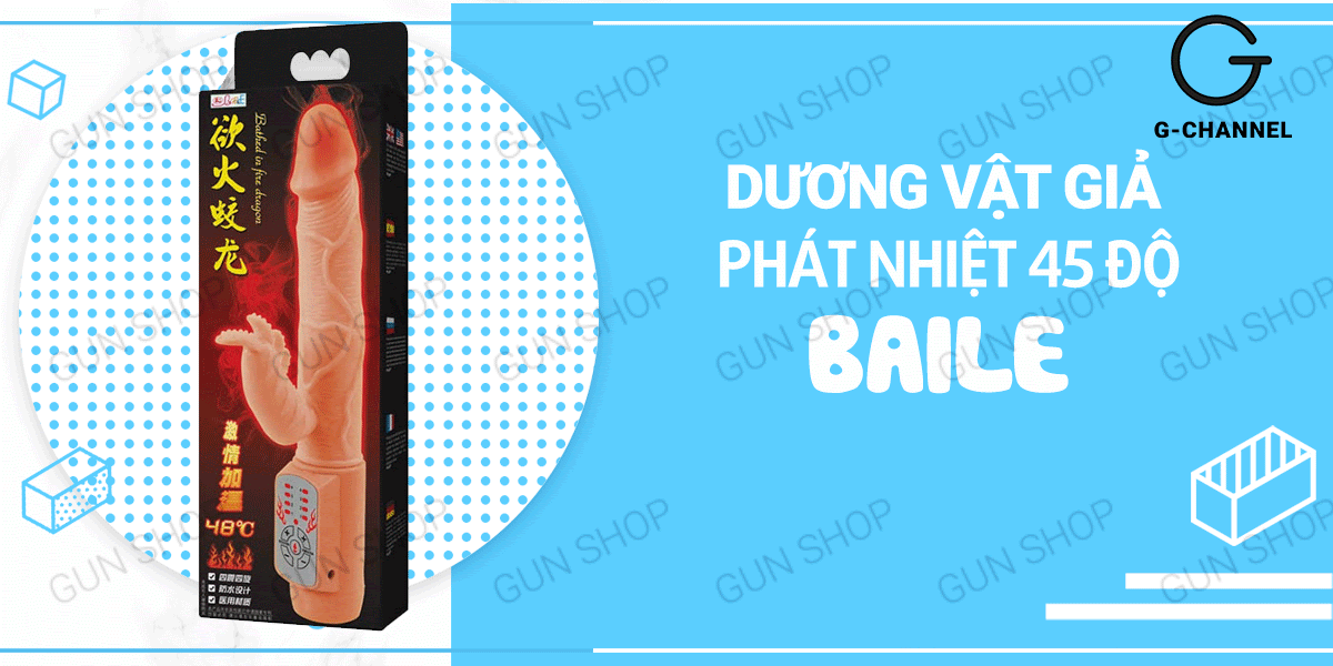 Cung cấp Dương vật giả phát nhiệt 45 độ C - Baile  hàng mới về