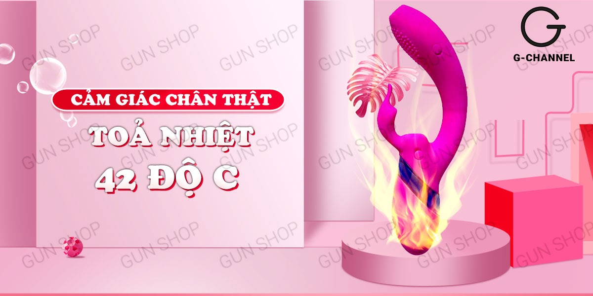 Dương vật giả phát nhiệt rung mạnh đa chế độ sạc điện cao cấp