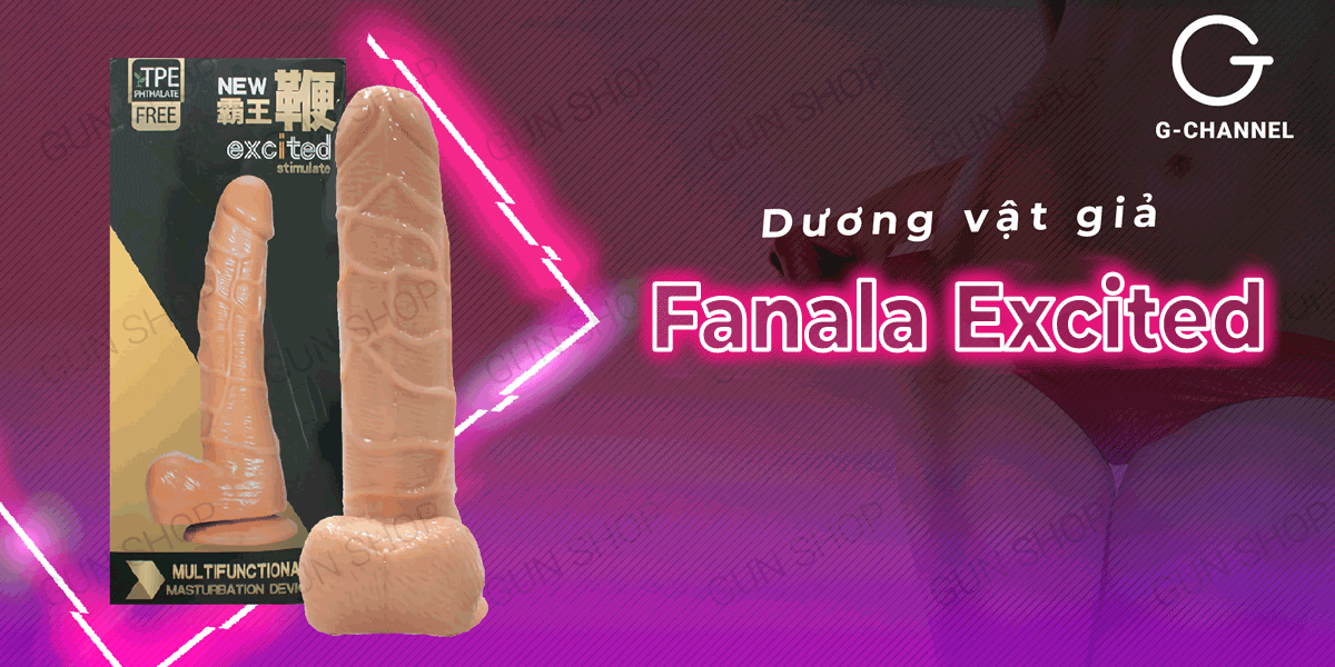 Dương vật giả Fanala Excited đế hít chắc rung ngoáy mạnh hấp dẫn