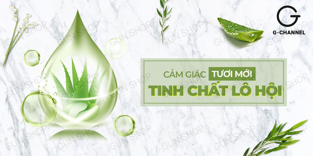 Nhập sỉ Gel bôi trơn hậu môn tinh chất lô hội - Shell Supermen Aloe Vera -  loại tốt