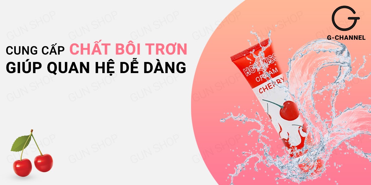 Gel Bôi Trơn Hot Kiss 100ml Hương Cherry Tự Nhiên Mượt Mà