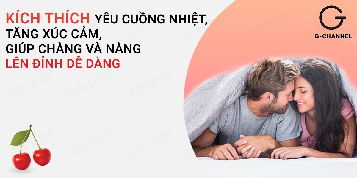 Gel Bôi Trơn Hot Kiss 100ml Hương Cherry Tự Nhiên Mượt Mà