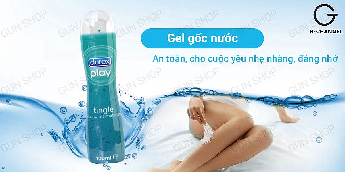 Gel bôi trơn Durex Tingle mát lạnh 100ml tăng khoái cảm siêu mềm mại
