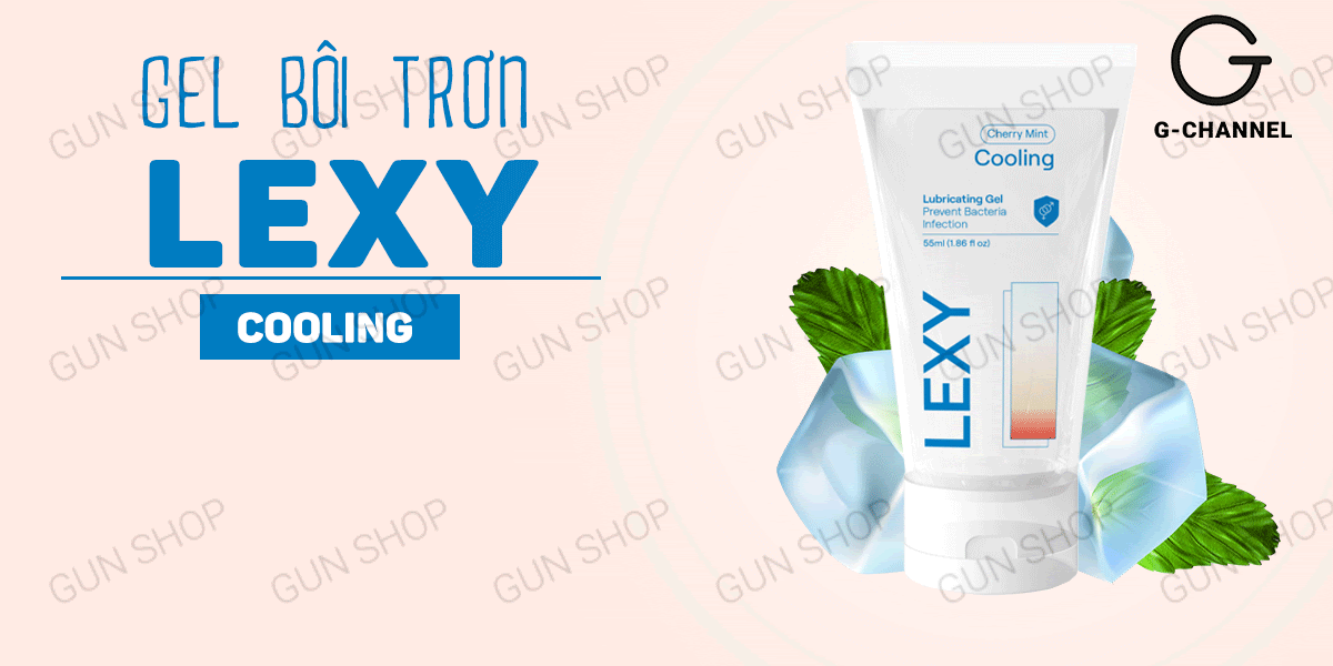 Gel bôi trơn bạc hà mát lạnh Lexy Cooling chai 55ml thơm mát dịu nhẹ