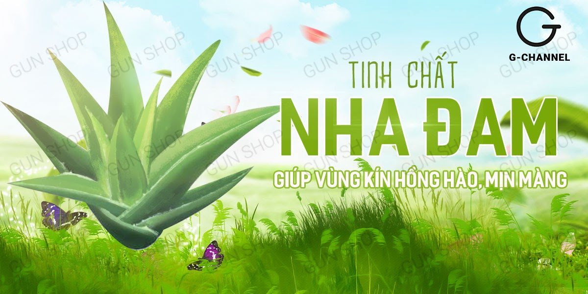 Gel bôi trơn lô hội Shell Aloe Vera 100ml dịu nhẹ tăng khoái cảm