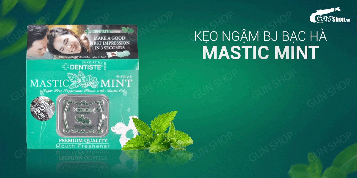 Phân phối Kẹo ngậm BJ phòng the hương bạc hà - kẹo tình yêu Mastic Mint kẹo đổi gió tăng hưng phấn  nhập khẩu