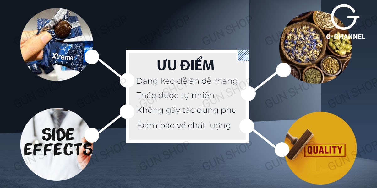 Đại lý Kẹo nhân sâm Xtreme - Tăng cường sinh lý - 1 viên  giá tốt