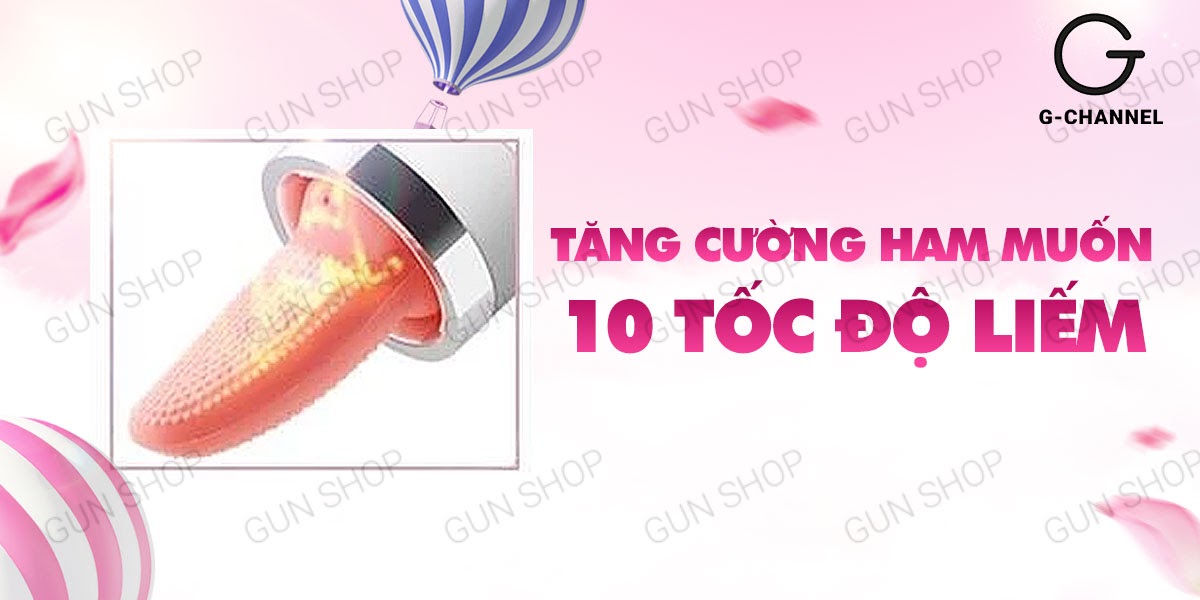 Máy rung massage âm đạo lưỡi giả hấp dẫn kích thích cực đỉnh
