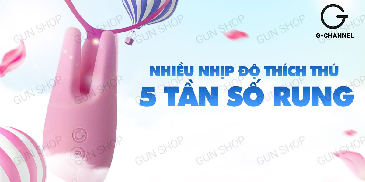 Máy massage 2 đầu sạc điện Svakom Nymph rung mạnh tăng khoái cảm