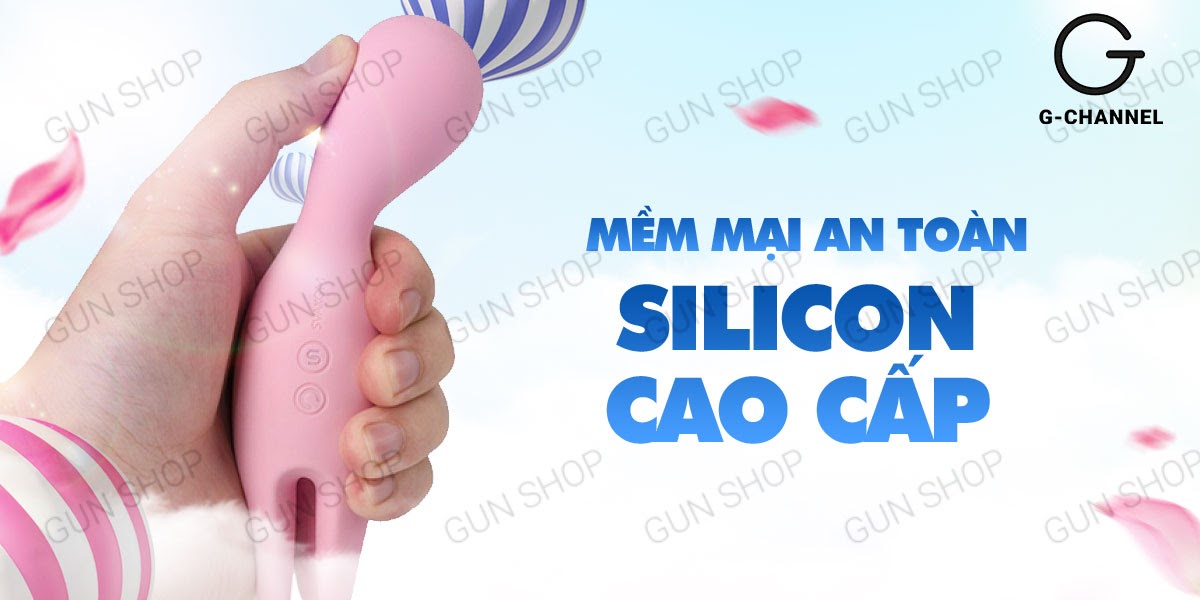 Máy massage 2 đầu sạc điện Svakom Nymph rung mạnh tăng khoái cảm