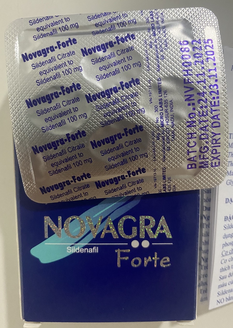 Novagra Forte 100mg Ấn Độ tăng cường sinh lý chống xuất tinh sớm