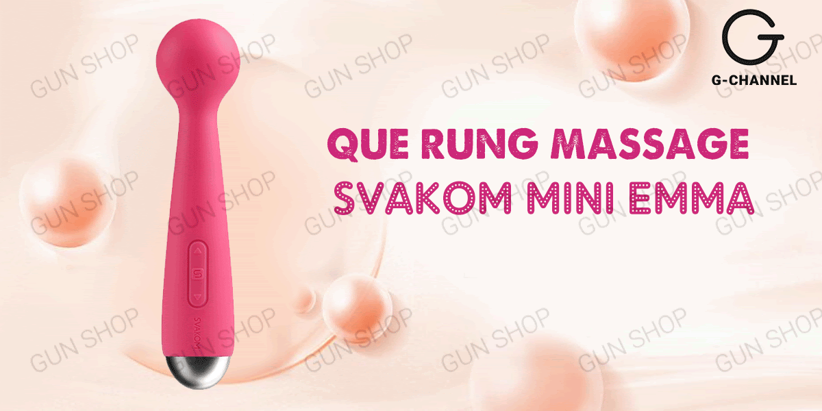 Que Rung Điểm G Svakom Mini Emma Rung Mạnh Sạc USB Kích Thích