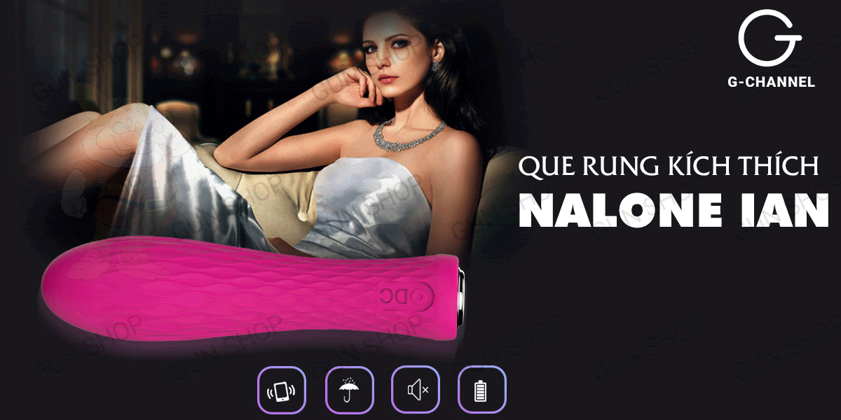 Que rung rung mạnh sạc điện kích thích mua ngay Nalone Ian