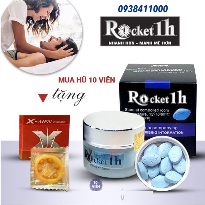 Đại lý Rocket 1h Mỹ chính hãng viên uống cường dương kéo dài thời gian chống xuất tinh Nam giới giá rẻ