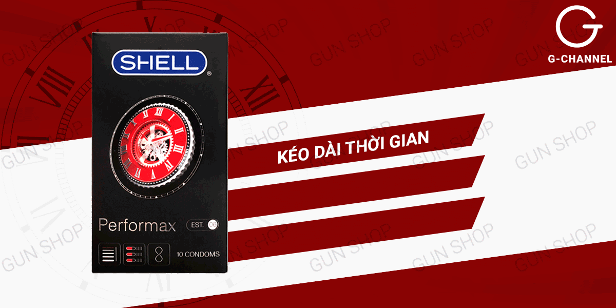 Nhập sỉ Bao cao su Shell Performax 6 in 1 - Kéo dài thời gian - Hộp giá rẻ