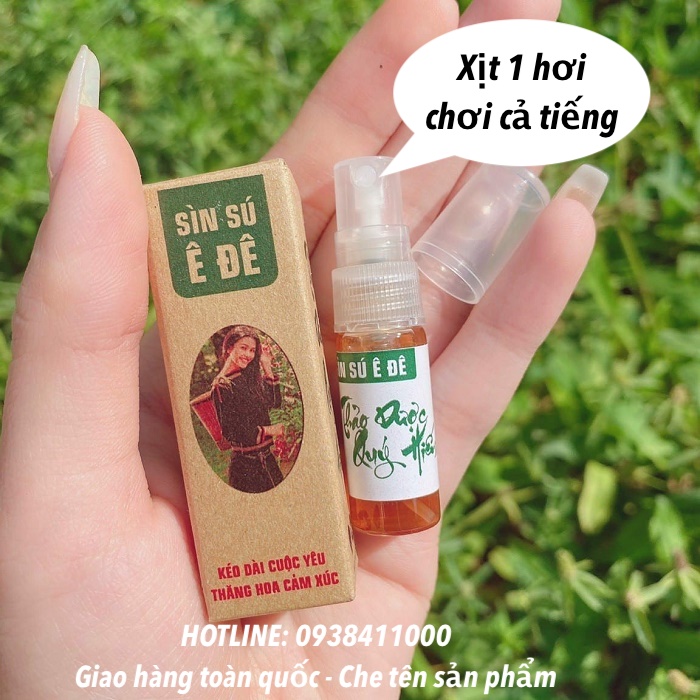 Thông tin Sìn sú dân tộc Ê Đê chính hãng dạng xịt kéo dài thời gian quan hệ chai nhỏ 5ml  hàng mới về