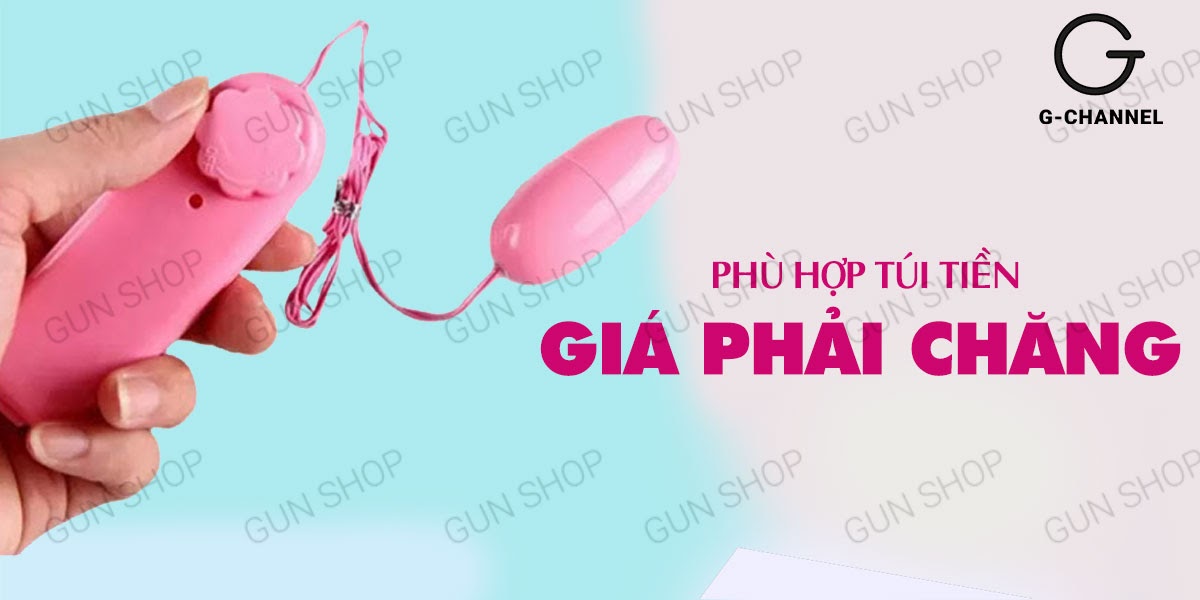 Trứng Rung Tình Yêu Mini Giá Rẻ Kèm Dây Dùng Pin Siêu Bền
