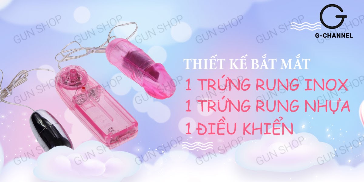 Trứng rung inox hai đầu siêu bền âm đạo kích thích yêu