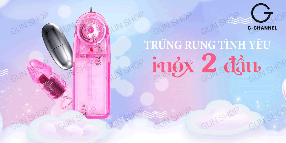 Trứng rung inox hai đầu siêu bền âm đạo kích thích yêu