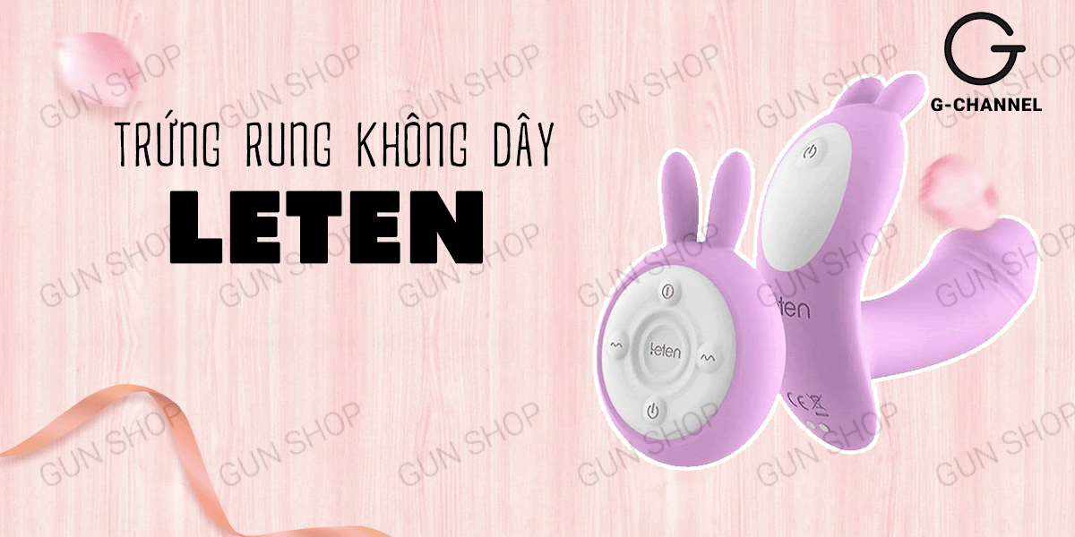 Trứng rung sạc điện không dây Leten điều khiển từ xa ấm nóng