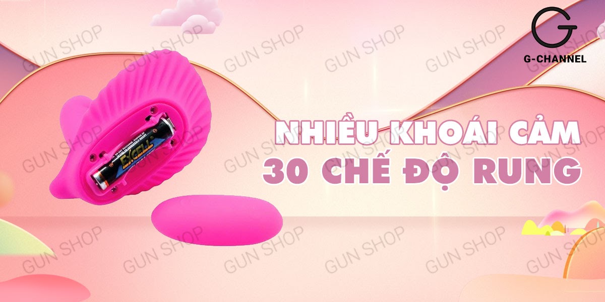 Trứng rung điều khiển từ xa đa chế độ Pretty Love ClamShell siêu kích thích