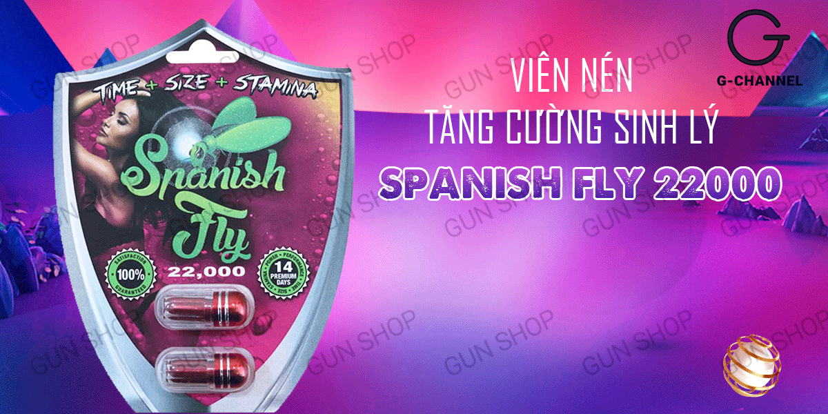 Nhập sỉ Viên uống hỗ trợ cương dương tăng cường sinh lý Spanish Fly 22000 - Vỉ  hàng xách tay
