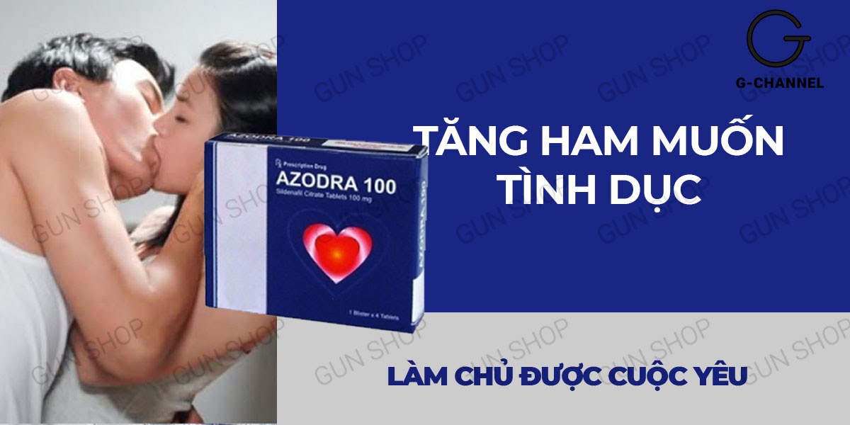 Kho sỉ Azodra 50mg viên uống hỗ trợ cương dương kéo dài thời gian tăng cường sinh lý - Hộp 4 viên giá rẻ