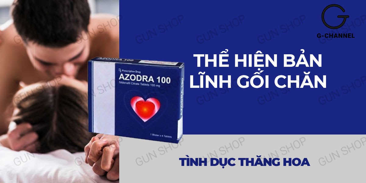 Kho sỉ Azodra 50mg viên uống hỗ trợ cương dương kéo dài thời gian tăng cường sinh lý - Hộp 4 viên giá rẻ