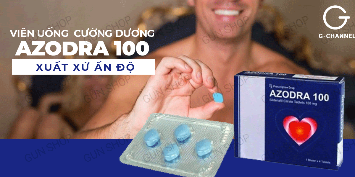 Kho sỉ Azodra 50mg viên uống hỗ trợ cương dương kéo dài thời gian tăng cường sinh lý - Hộp 4 viên giá rẻ