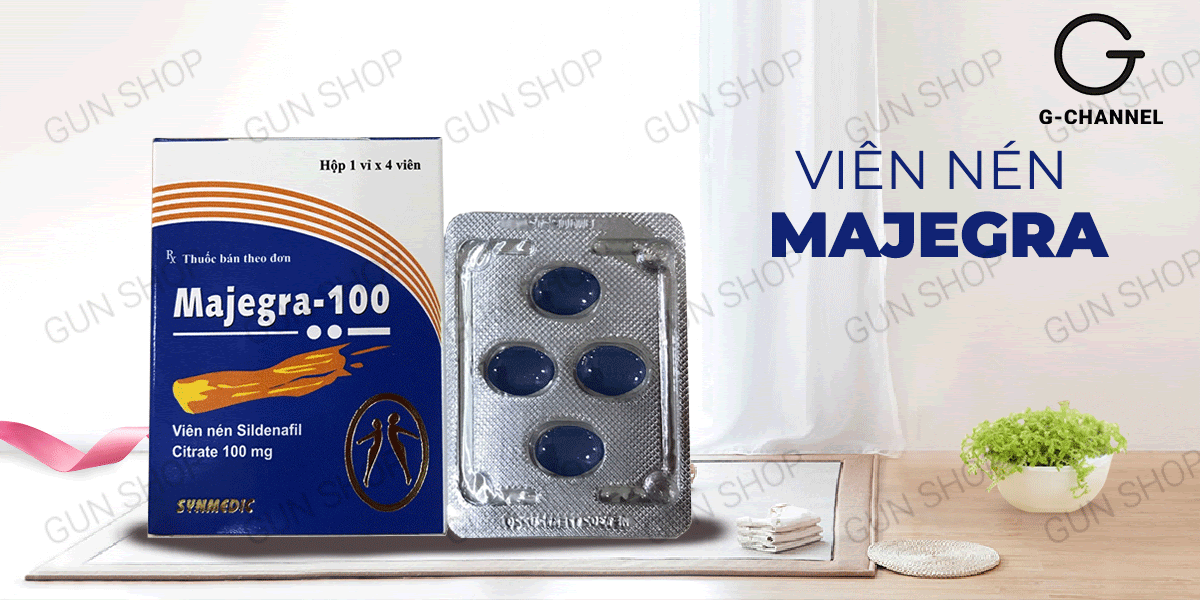 Shop bán Viên uống hỗ trợ cương dương tăng cường sinh lý Majegra - Hộp 4 viên  giá sỉ