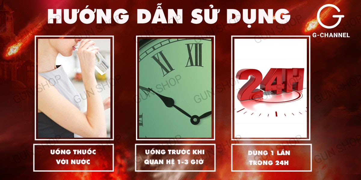 Oxetine 60mg cường dương mạnh mẽ hộp 4 viên tăng cường sinh lực