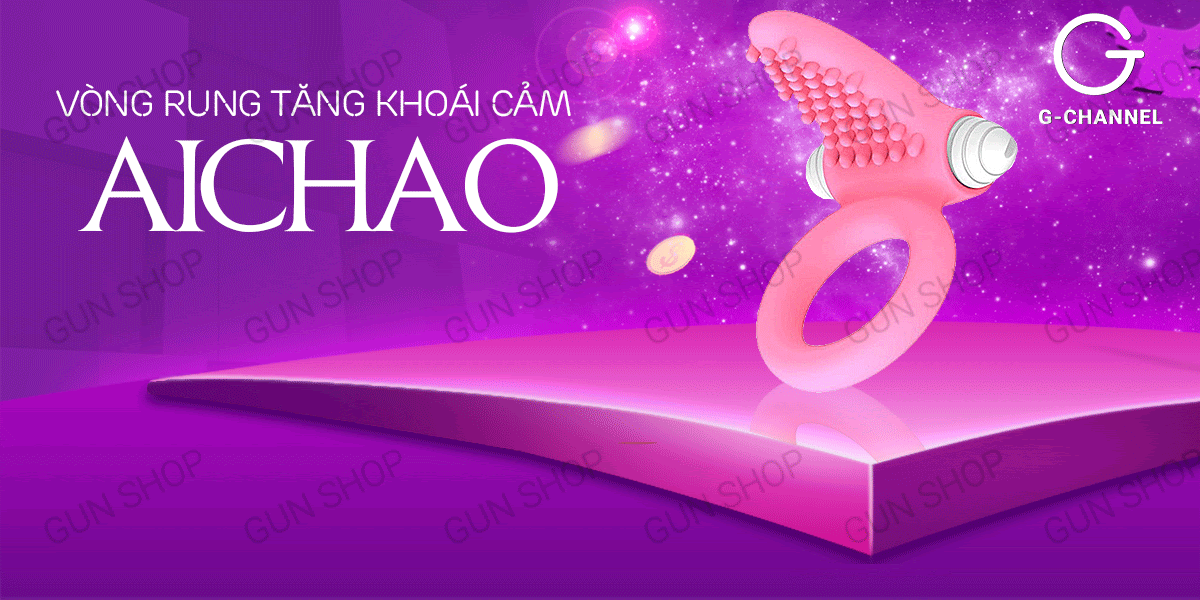 Vòng Rung Gai Nổi Aichao Rung Mạnh Khoái Cảm Cực Đỉnh