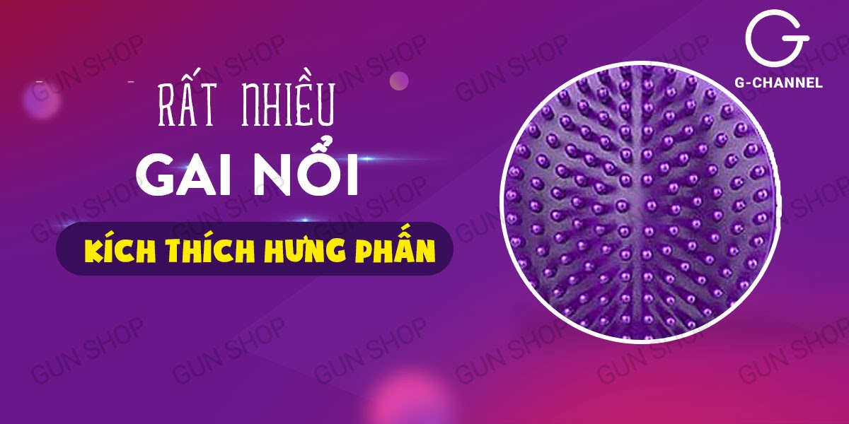 Vòng rung gai lớn tăng khoái cảm sạc điện cao cấp, kích thích mạnh