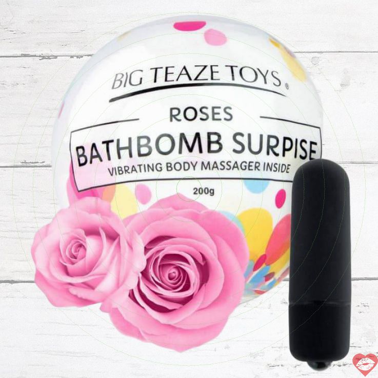 Bath Bomb Big Teaze Rose Đen Bullet Dao Động Tắm 