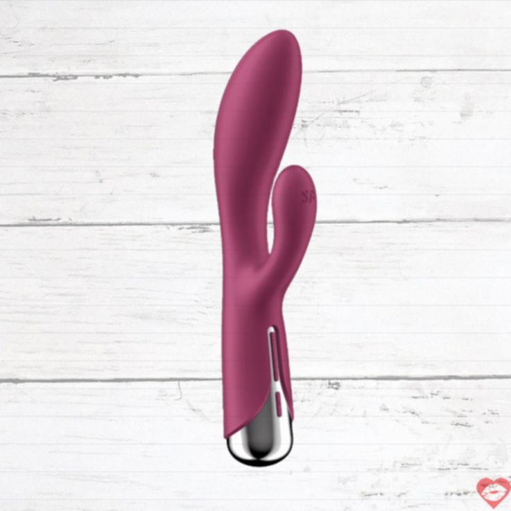 Satisfyer Spinning Rabbit Đỏ Xoay Rung 20cm Đam Mê