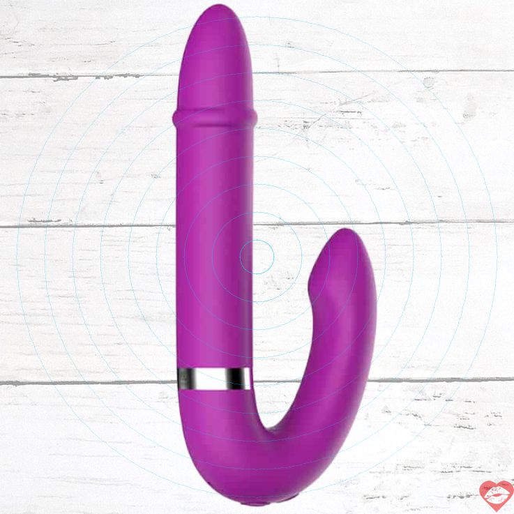 ML Double Vibe Tím Silicone 18cm Đôi Động Vật Phê Lạt 