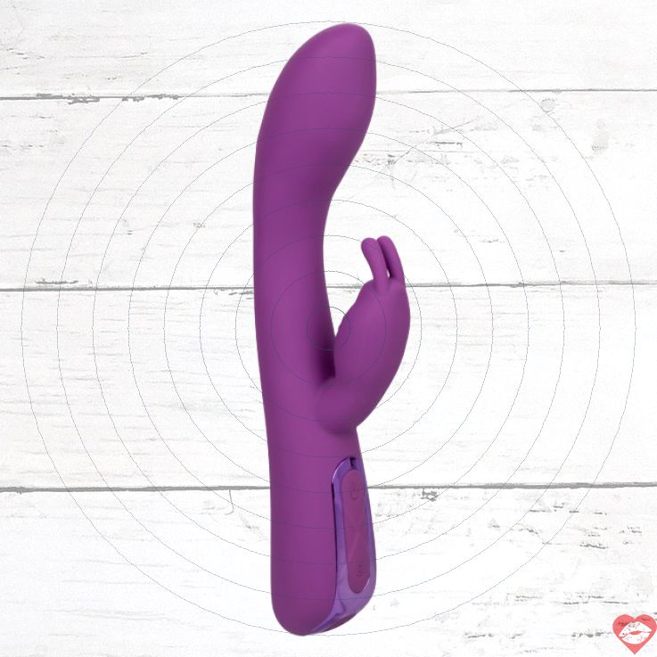 CEN Jack Rabbit Tím Sưởi Rung 22cm Silicone Mỹ 