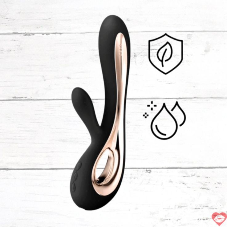 Lelo Soraya 2 G-spot Âm Tị Thỏ Đen Silicone Cao Cấp 22cm