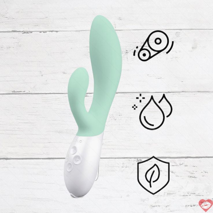 Lelo Ina 3 Rabbit Xanh Lá G-Point 10 Chế Độ