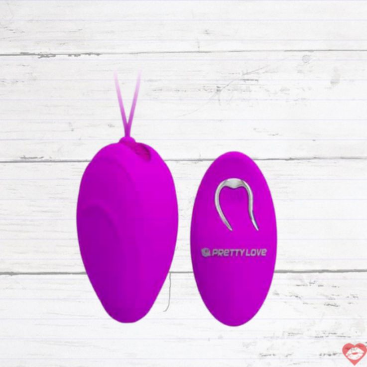 Vibro Egg Pretty Love Hyper Tím Remote 7.8cm Mạnh
