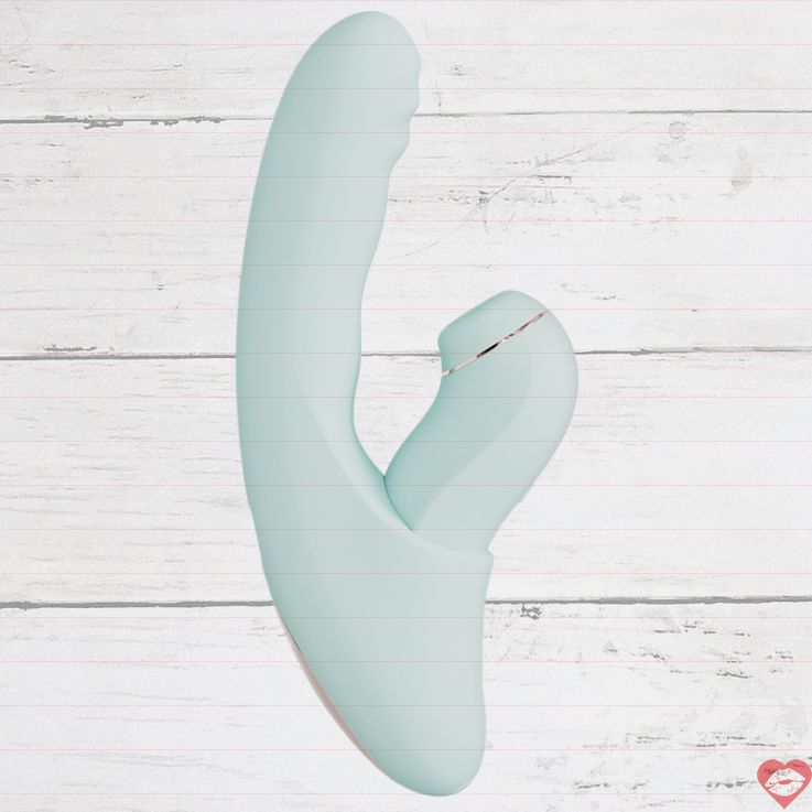 SVAKOM Fatima thỏ hút rung remote xanh ngọc cực phê