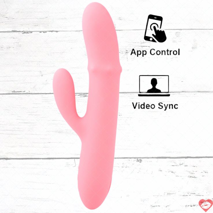 SVAKOM Mora Neo Thỏ Bi Tròn App Hồng Phấn