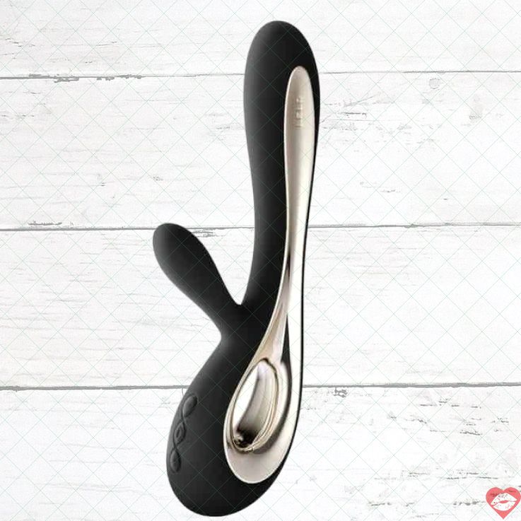 Viibrator thỏ Lelo Soraya 2 đen silicone 22cm cao cấp