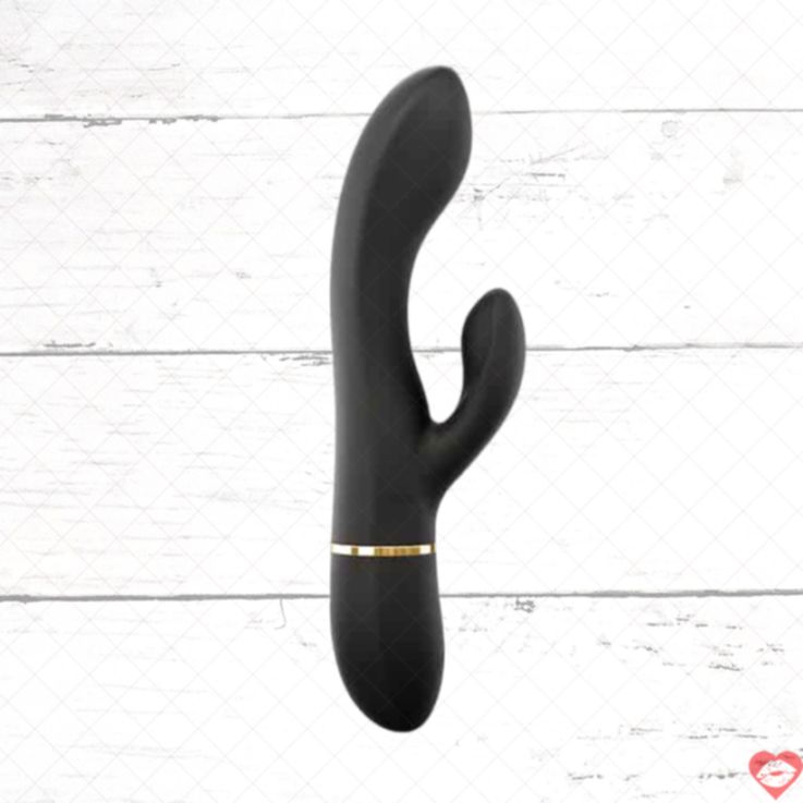 Vi brat thỏ Dorcel Glam Rabbit đen silicone g-spot
