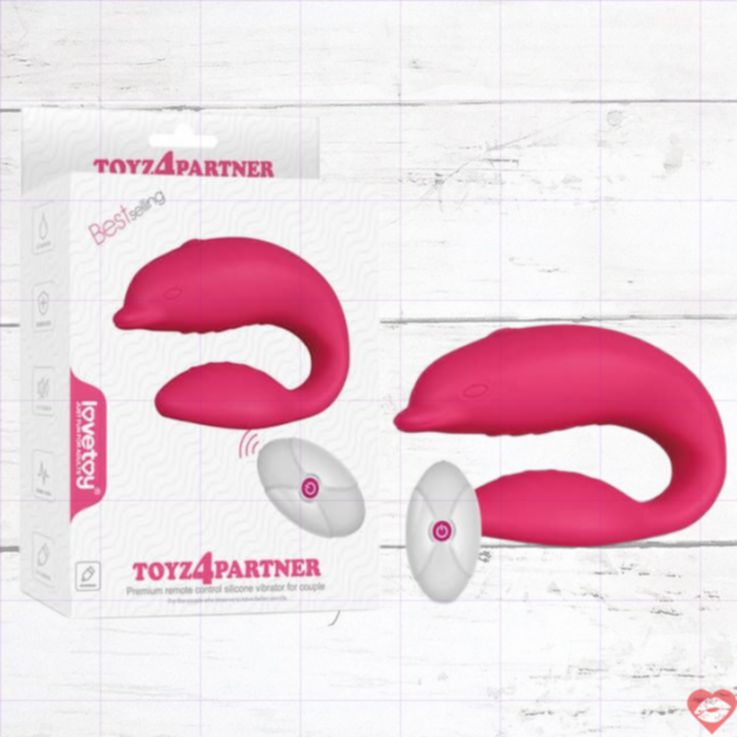 Lovetoy Toyz4Partner vibrator cặp radio hồng 9cm
