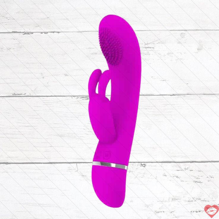Rabbit Pretty Love Christ fuchsia chổi clitoris rung