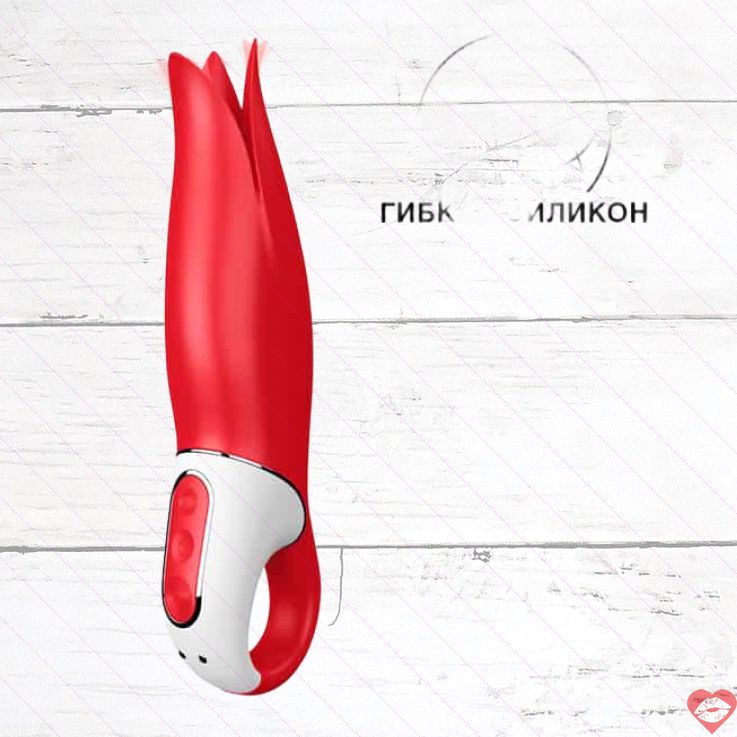 Satisfyer Power Flower đỏ cánh hoa rung mạnh
